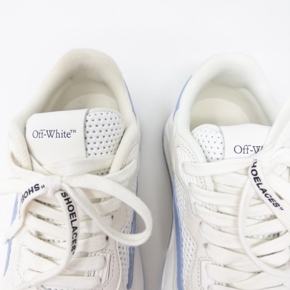 Off-White Runner B Sneaker Women’s Sneaker 37 EU 7 US Blue White - Picture 4 of 7